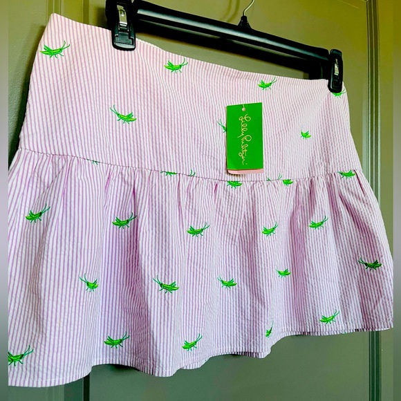 Lilly Pulitzer grasshopper skirt mini size 14 NWT - Picture 1 of 4